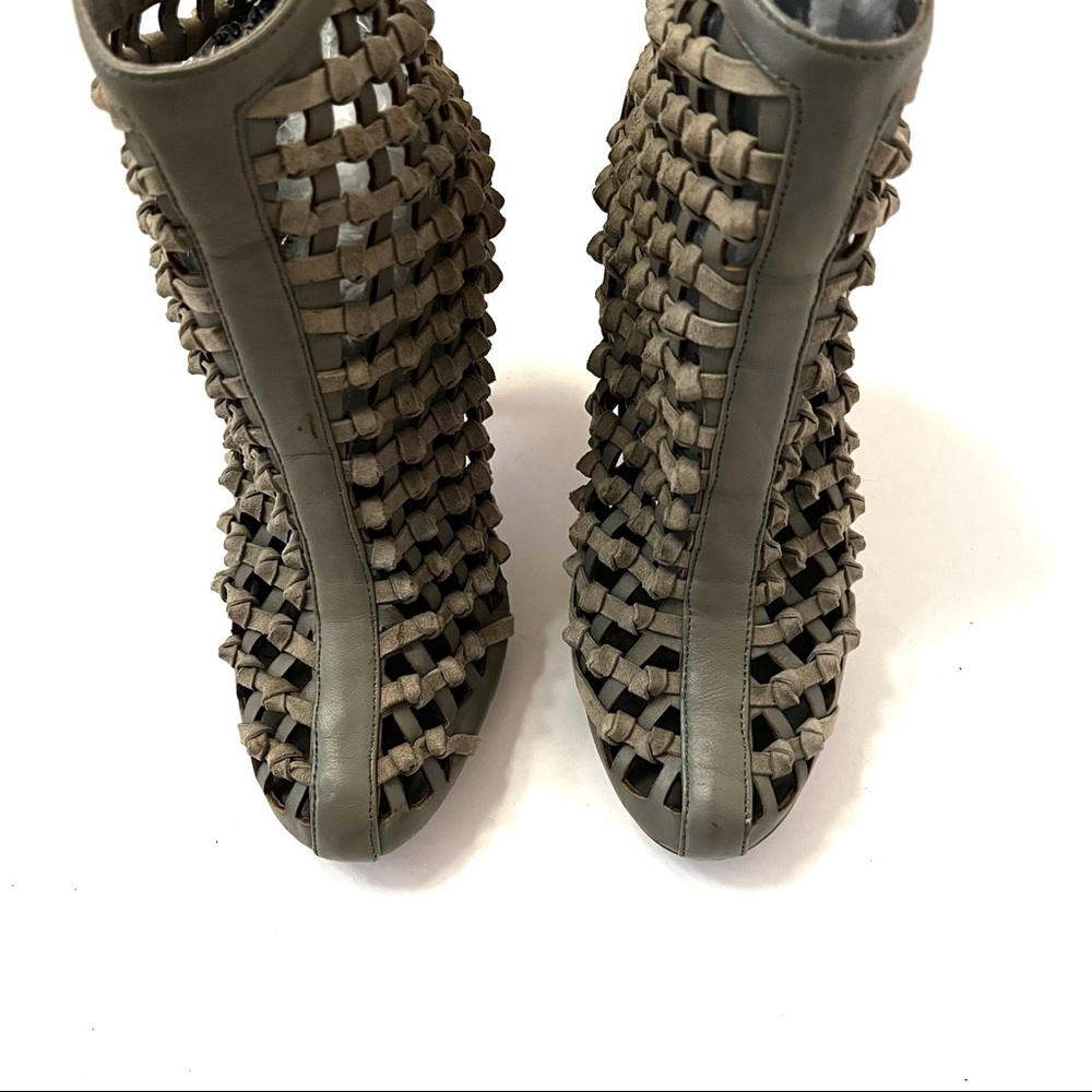 Charlie My Love Grey ATM Leather Bootie B19/15 - Picture 6 of 12